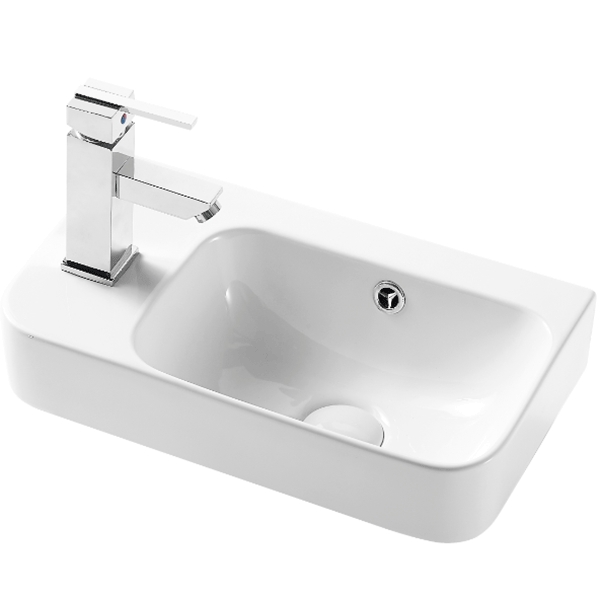 Раковина WeltWasser Aisbach 5117 L 45 10000003970 Белый глянец от магазина ЛесКонПром.ру