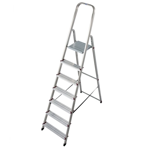 Стремянка алюминиевая Krause Corda 7 ступеней (арт. 000743) от магазина ЛесКонПром.ру