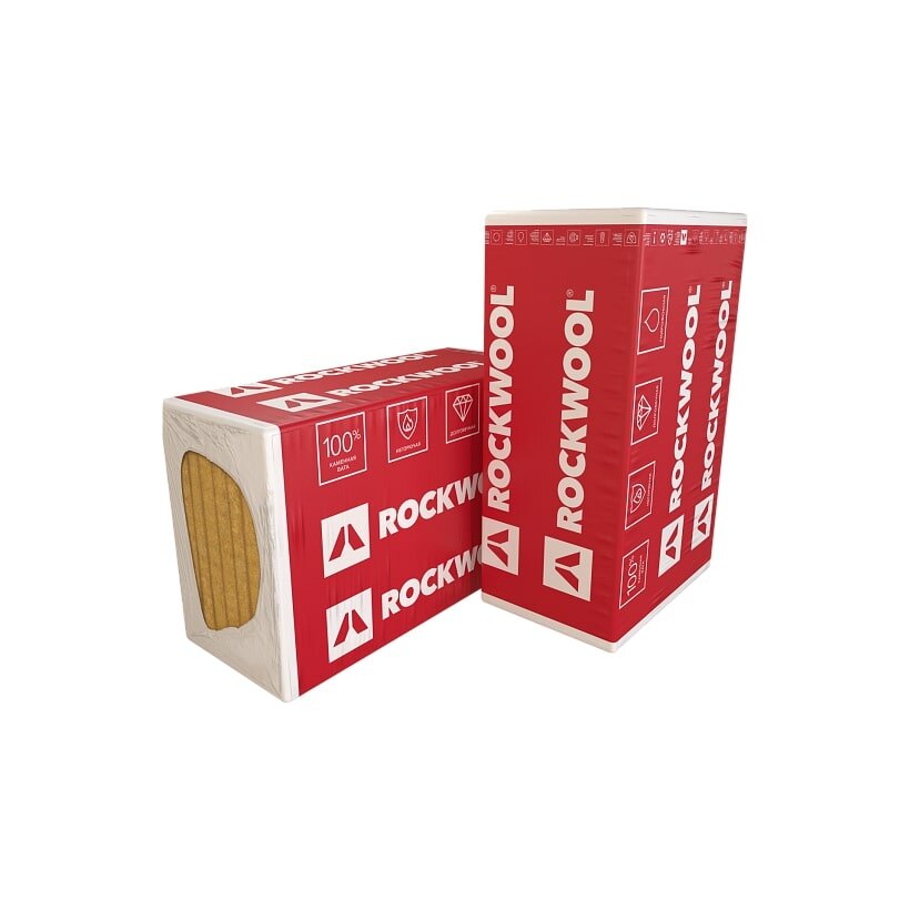 Плита минераловатная ROCKWOOL Венти Баттс Оптима 1000х600х100 75 кг/м3 4 шт от магазина ЛесКонПром.ру