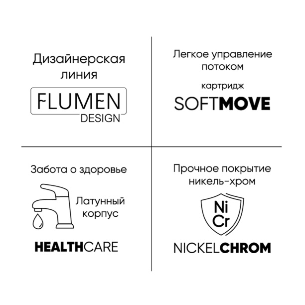 Смеситель для душа FLUMEN Werra двузахватный от магазина ЛесКонПром.ру