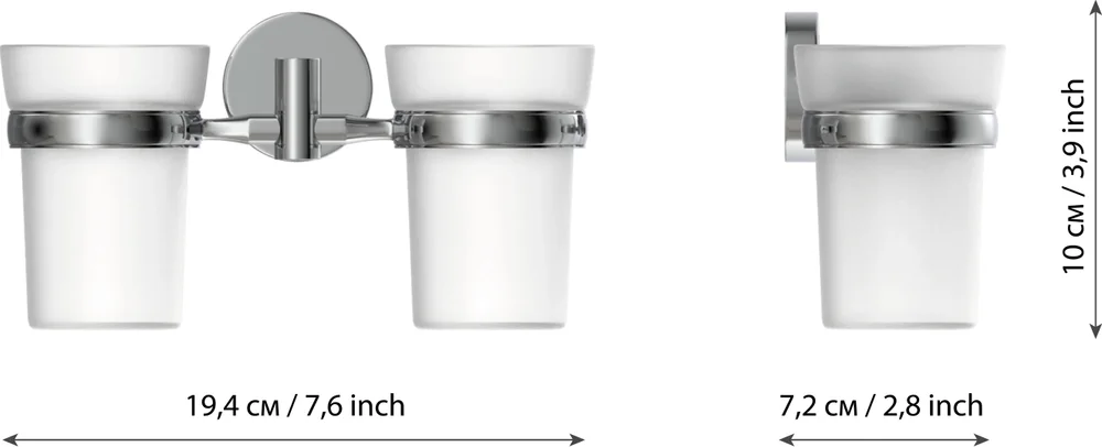 Стакан Fora Long L039 двойной от магазина ЛесКонПром.ру
