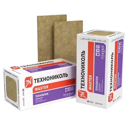 Каменная вата ТЕХНОНИКОЛЬ Техноблок Стандарт 1200х600х70 мм, 8 шт от магазина ЛесКонПром.ру