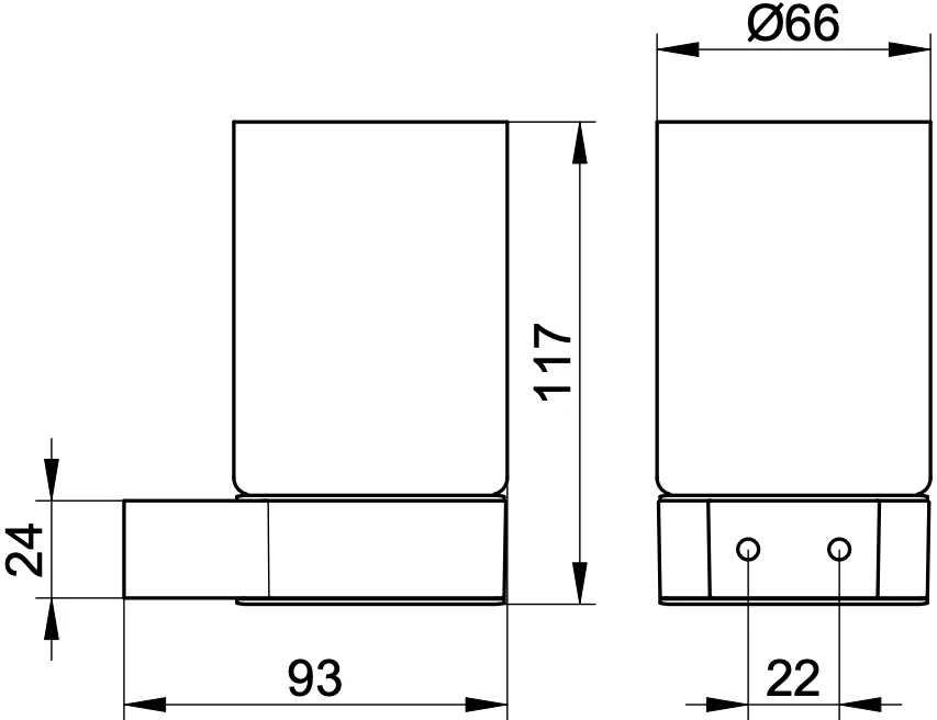 Стакан Keuco Plan 14950379000 черный от магазина ЛесКонПром.ру
