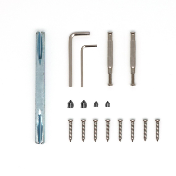 Ручки дверные NEODECO Waterfall EN никель от магазина ЛесКонПром.ру