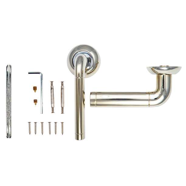 Ручки дверные NEODECO LA-728 никель от магазина ЛесКонПром.ру