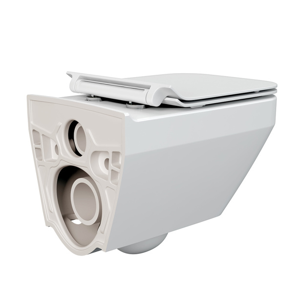 Инсталляция Cersanit CREA SQUARE с унитазом без кнопки от магазина ЛесКонПром.ру