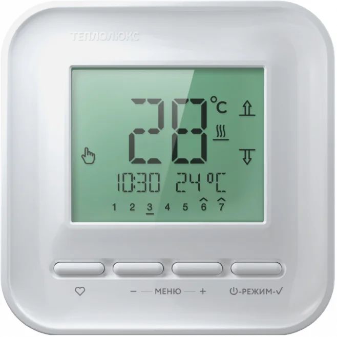 Терморегулятор Теплолюкс 520 белый от магазина ЛесКонПром.ру