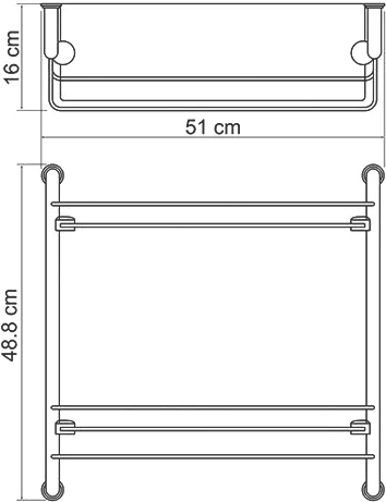 Полка Wasserkraft K-2022 от магазина ЛесКонПром.ру