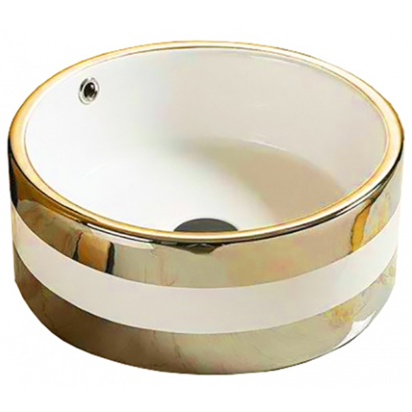 Раковина CeramaLux 42 C1057 Золотая от магазина ЛесКонПром.ру