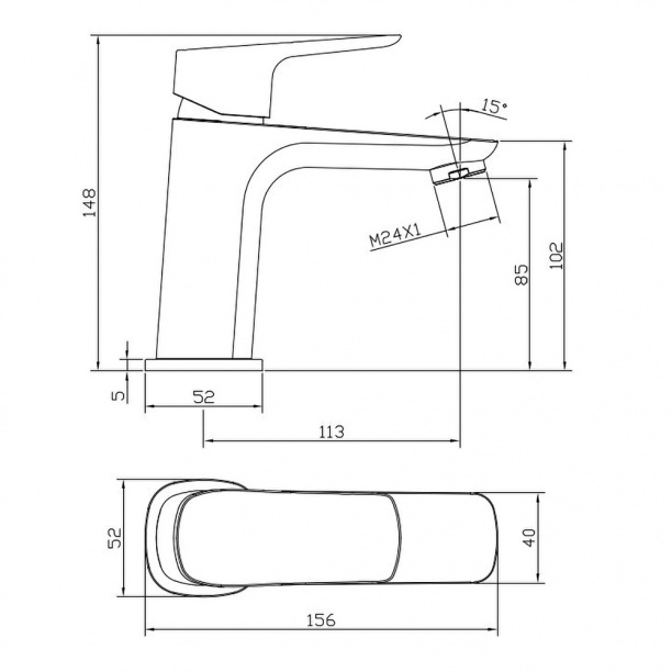 Смеситель для раковины IDDIS Ridge от магазина ЛесКонПром.ру