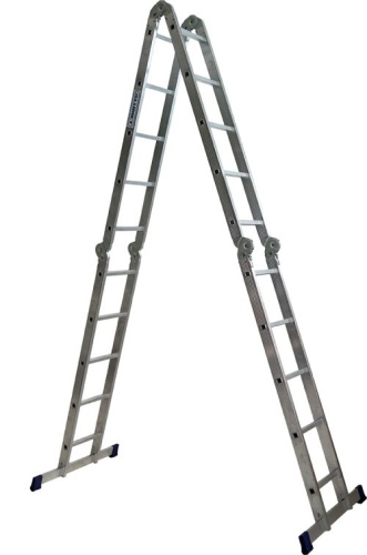Алюминиевая четырехсекционная шарнирная лестница трансформер TL4055 АЛЮМЕТ от магазина ЛесКонПром.ру