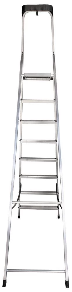 Стремянка алюминиевая с органайзером Новая Высота 8 ступеней (арт. 2115108) от магазина ЛесКонПром.ру