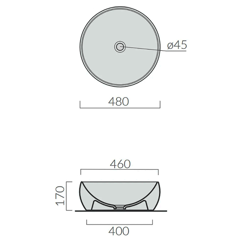 Раковина-чаша Galassia Dream 48 7333NEМТ Черная матовая от магазина ЛесКонПром.ру