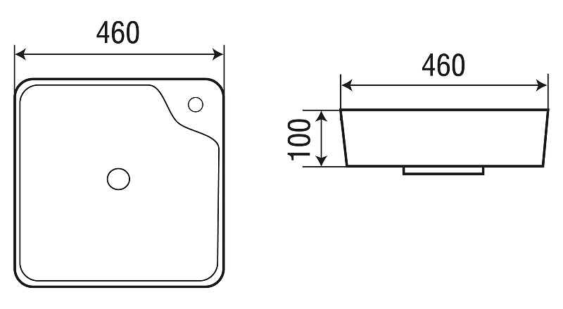 Раковина-чаша WeltWasser Elbach 2181 46 10000004576 Белый глянец от магазина ЛесКонПром.ру
