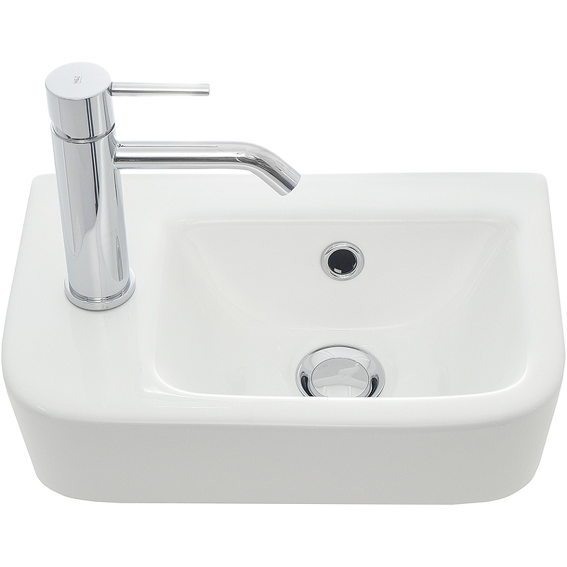 Раковина AQUAme 38 L AQM5006L Белая глянцевая от магазина ЛесКонПром.ру