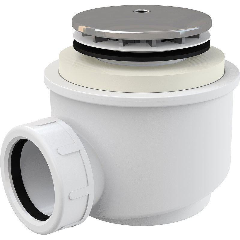 Сифон для душевого поддона Alcaplast A47CR-50 Хром от магазина ЛесКонПром.ру