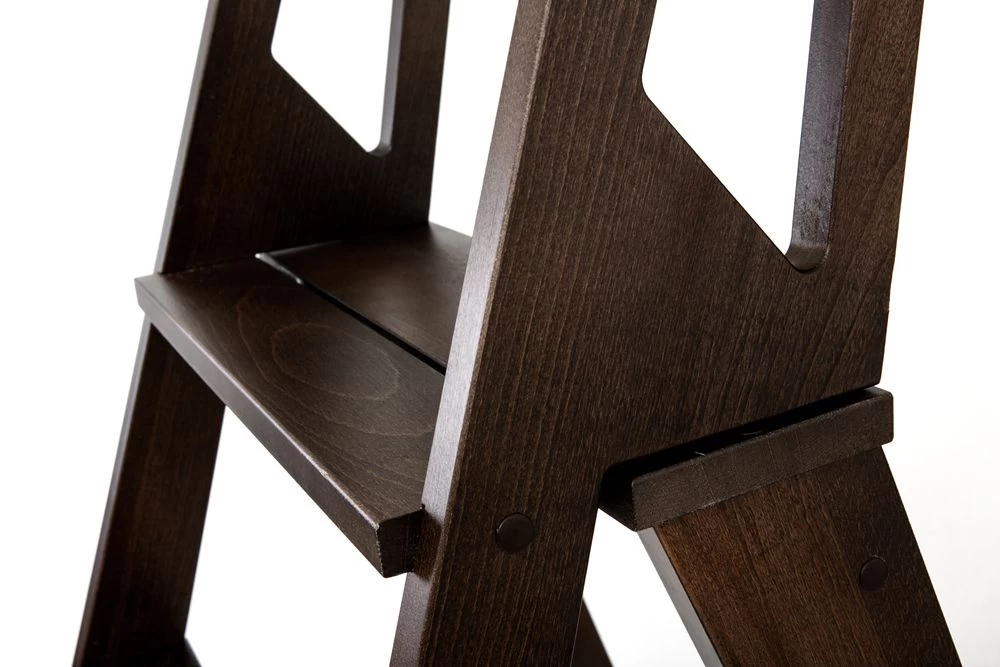 Стремянка деревянная Hoz-Block Стиль 5 ступеней Венге (арт. СДС-5В) от магазина ЛесКонПром.ру