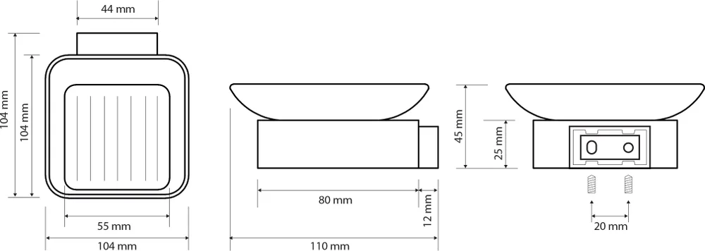 Мыльница Bemeta Solo 139108032 от магазина ЛесКонПром.ру