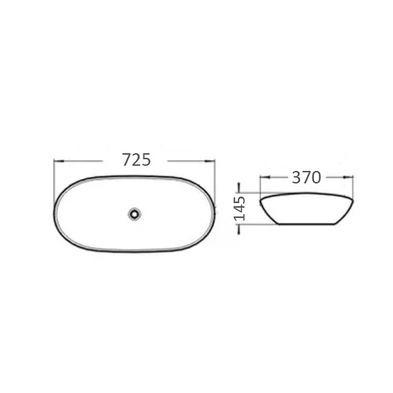 Раковина-чаша Comforty 72.5 7811B 00004137215 Белая от магазина ЛесКонПром.ру