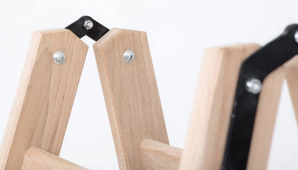 Стремянка двухсторонняя деревянная с перекладинами Hoz-Block Маляр 2х10 ступеней (арт. СДДМ-10) от магазина ЛесКонПром.ру