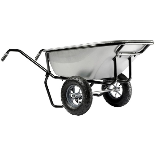 Тачка двухколесная Haemmerlin CARGO TWIN 230 MG GRR Оцинк. кузов, пневма колеса (4095 G) 301614001 от магазина ЛесКонПром.ру