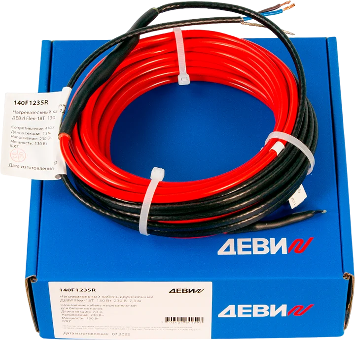 Теплый пол Деви Flex-18T 140F1237R 15 м от магазина ЛесКонПром.ру