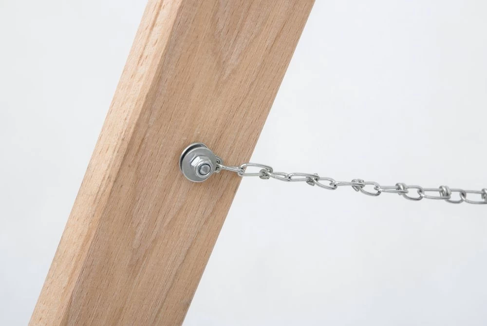 Стремянка двухсторонняя деревянная с перекладинами Hoz-Block Маляр 2х12 ступеней (арт. СДДМ-12) от магазина ЛесКонПром.ру