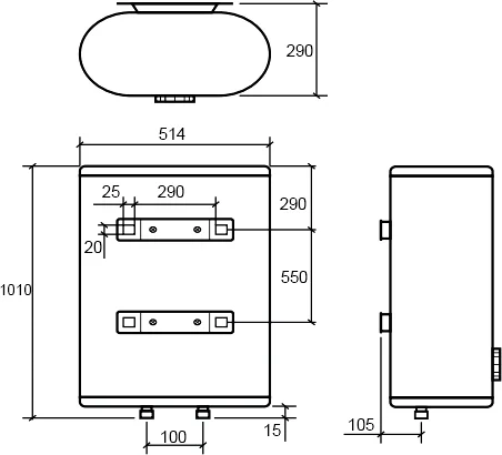 Накопительный водонагреватель Thermex Dion 80 V электрический от магазина ЛесКонПром.ру