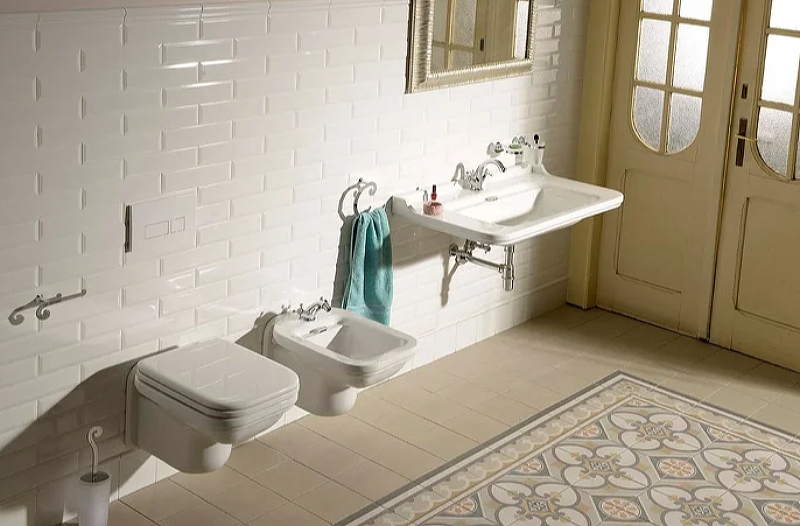 Раковина Kerasan Waldorf 100 4142K1bi/cr*1 Белая от магазина ЛесКонПром.ру