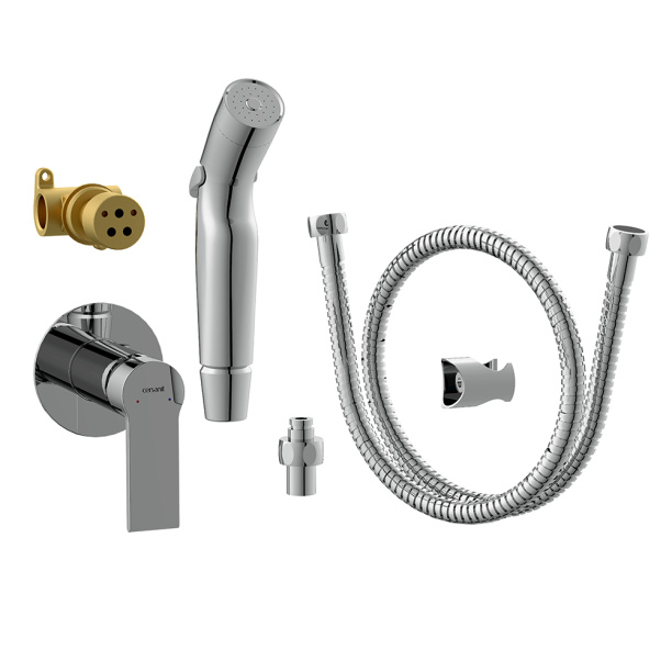 Гигиенический душ Cersanit Brasko встраиваемый хром от магазина ЛесКонПром.ру