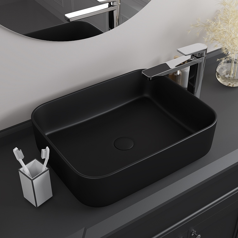 Раковина-чаша Iddis Bridge 50 BRIBM05i27 Черная матовая от магазина ЛесКонПром.ру