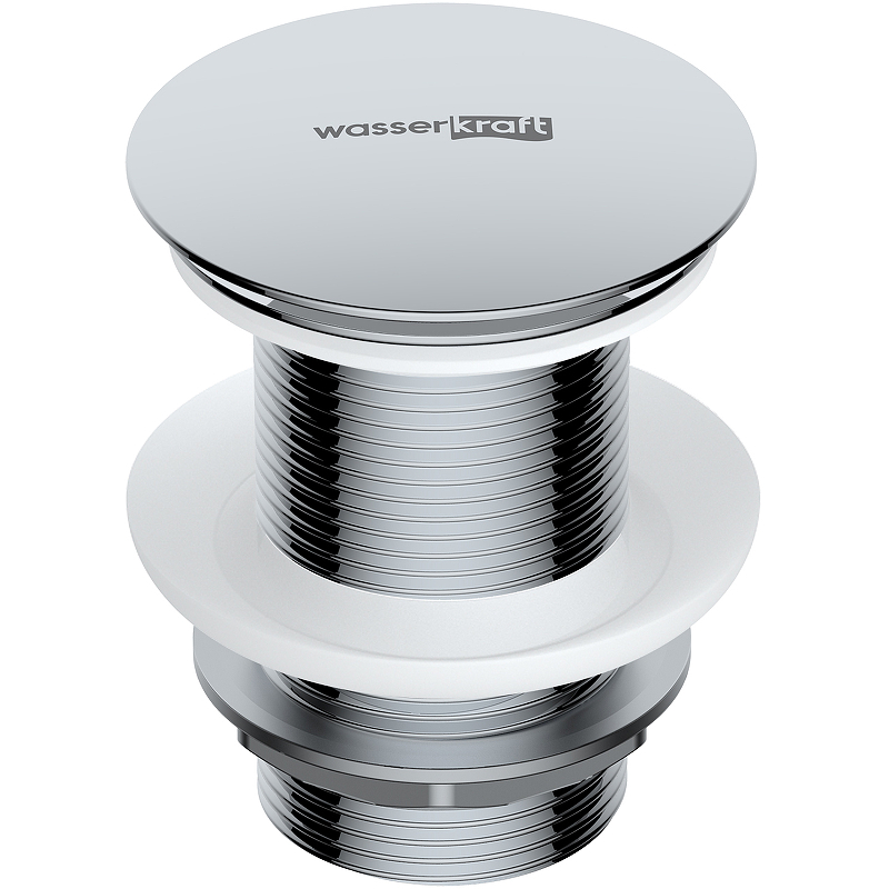 Донный клапан WasserKRAFT A244 Click-Clack Хром от магазина ЛесКонПром.ру