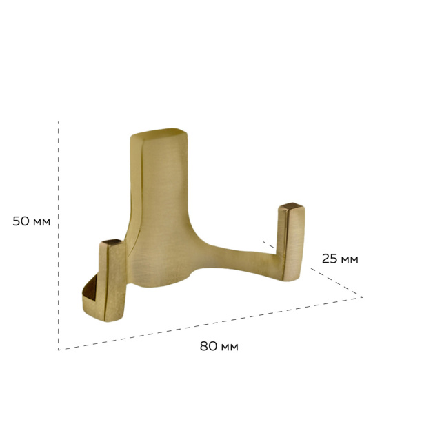 Крючок мебельный KERRON 0330 бронза античная от магазина ЛесКонПром.ру
