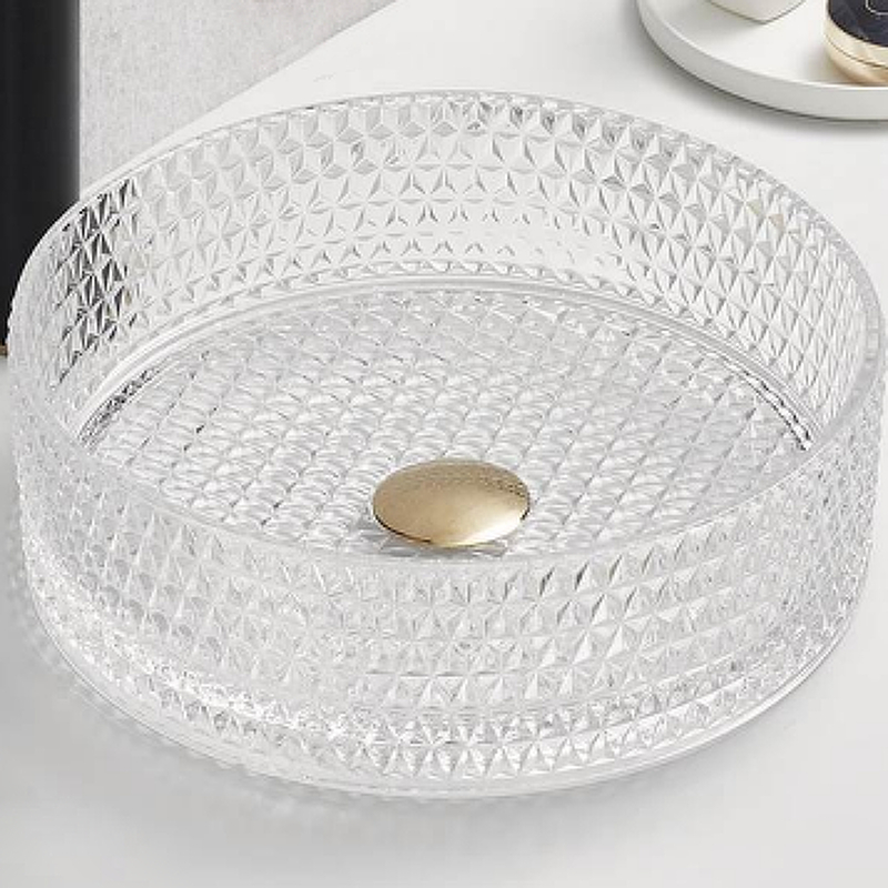 Раковина-чаша CeramaLux 36 GL01 прозрачная от магазина ЛесКонПром.ру