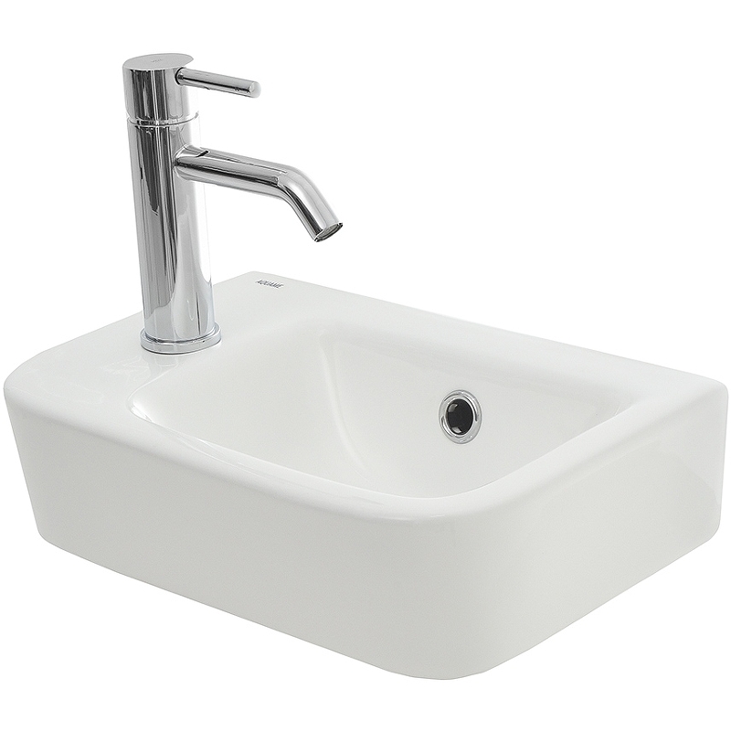 Раковина AQUAme 38 L AQM5006L Белая глянцевая от магазина ЛесКонПром.ру