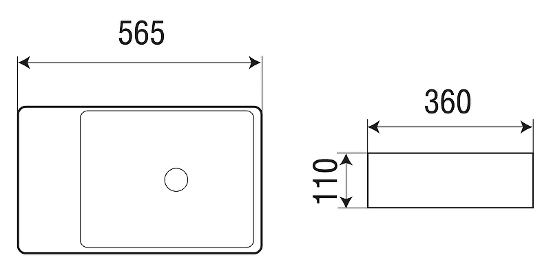 Раковина WeltWasser Elbach 2263 56 10000004574 Белый глянец от магазина ЛесКонПром.ру