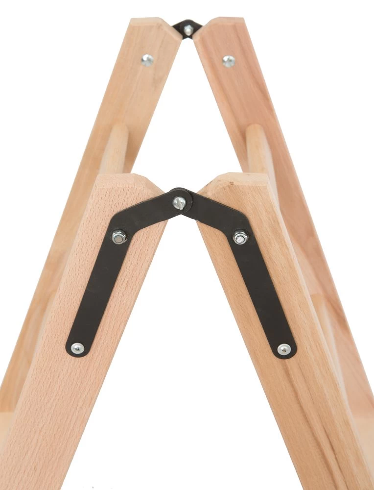 Стремянка двухсторонняя деревянная со ступенями и перекладинами Hoz-Block Альпинист 2х6 ступеней (арт. СДДА-6) от магазина ЛесКонПром.ру