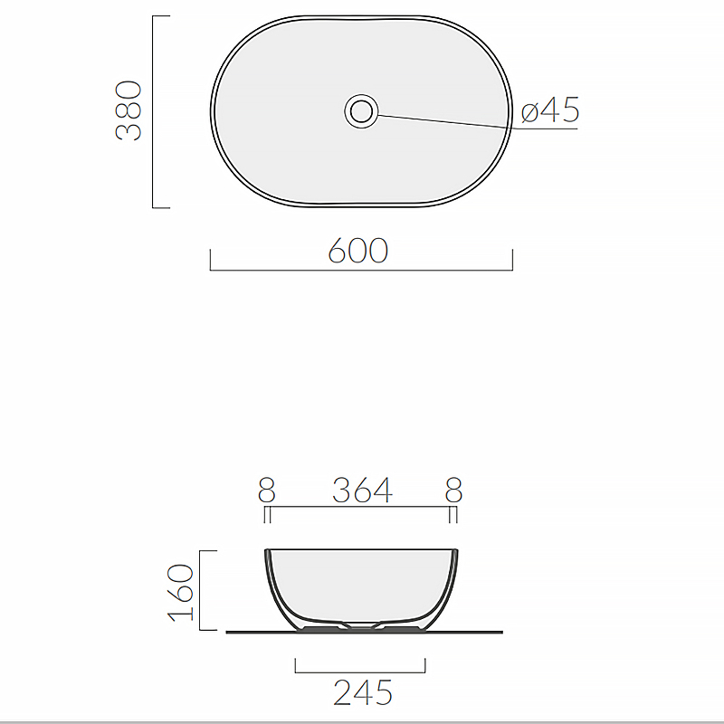 Раковина-чаша Galassia Dream 60 7308OC Охра от магазина ЛесКонПром.ру