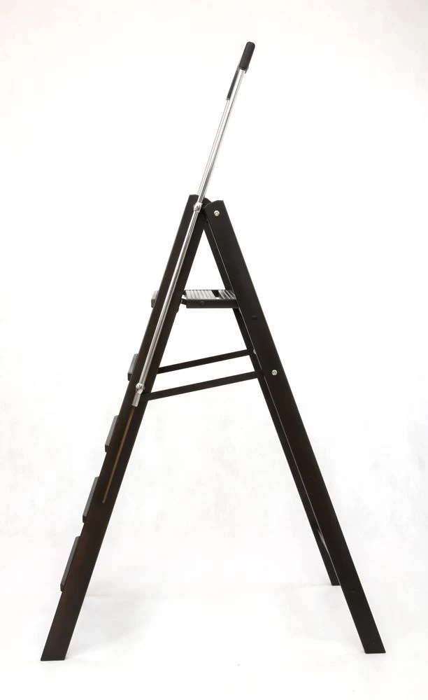 Стремянка деревянная Hoz-Block Серж 5 ступеней Черная (арт. СДР-5Ч) от магазина ЛесКонПром.ру