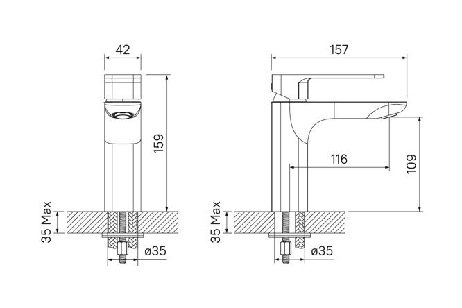 Смеситель для умывальника IDDIS Slide 80534158 от магазина ЛесКонПром.ру