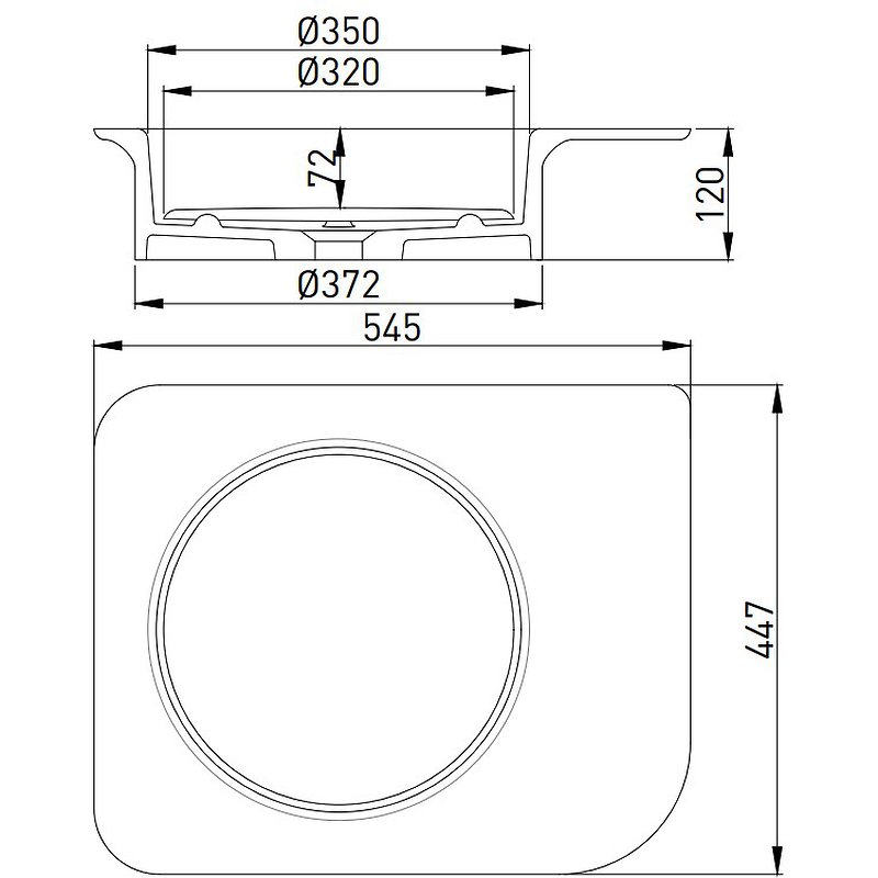 Раковина Salini Ninfea 54.5 110521M Белая матовая от магазина ЛесКонПром.ру