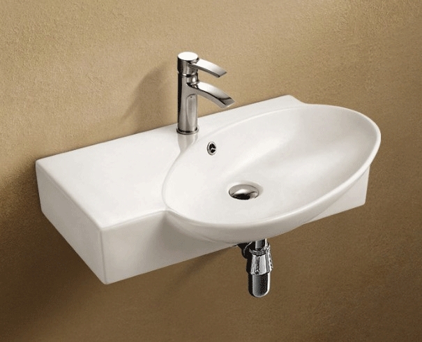 Раковина WeltWasser Aisbach 5093 L 76 10000003878 Белый глянец от магазина ЛесКонПром.ру