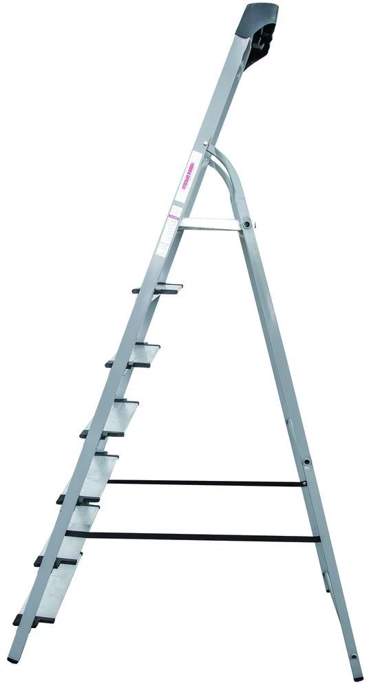 Стремянка стальная с широкой ступенью и органайзером Новая Высота 8 ступеней (арт. 1138108) от магазина ЛесКонПром.ру