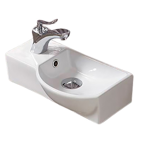 Раковина CeramaLux 40 7947AR Белая от магазина ЛесКонПром.ру