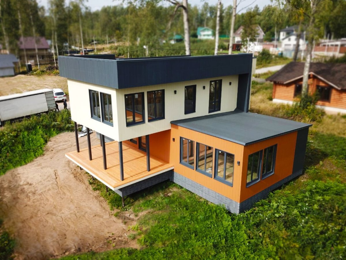 Сайдинг фиброцементный DECOVER 3600x190x8 мм, Caramel от магазина ЛесКонПром.ру