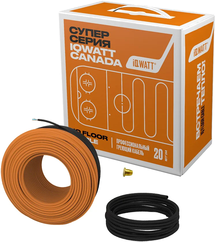 Теплый пол IQ Watt Floor cable 10 м от магазина ЛесКонПром.ру