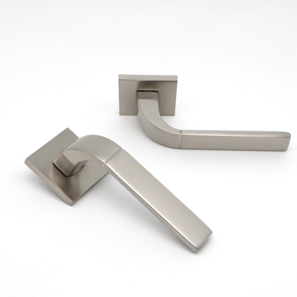 Ручки дверные NEODECO Waterfall EN никель от магазина ЛесКонПром.ру