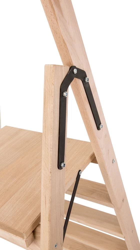 Стремянка деревянная односторонняя со ступенями Hoz-Block Электрик 4 ступени (арт. СДЭ-4) от магазина ЛесКонПром.ру