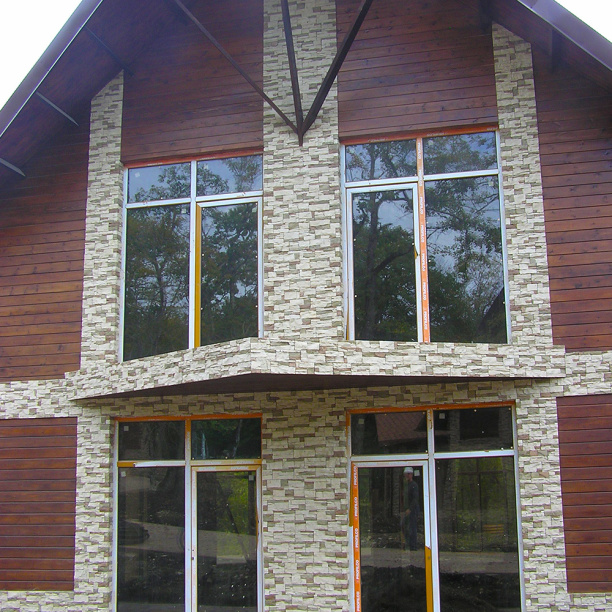 Фасадная плитка Абрау 1085 бежевый упаковка 0,5 м2 от магазина ЛесКонПром.ру