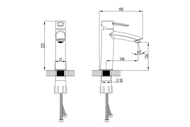Смеситель для раковины LEMARK Atlantiss 80440913 от магазина ЛесКонПром.ру